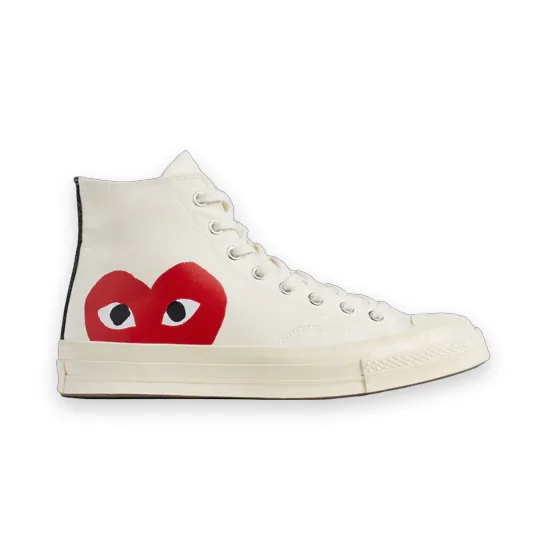 CDG Converse Big Heart High Top White 1