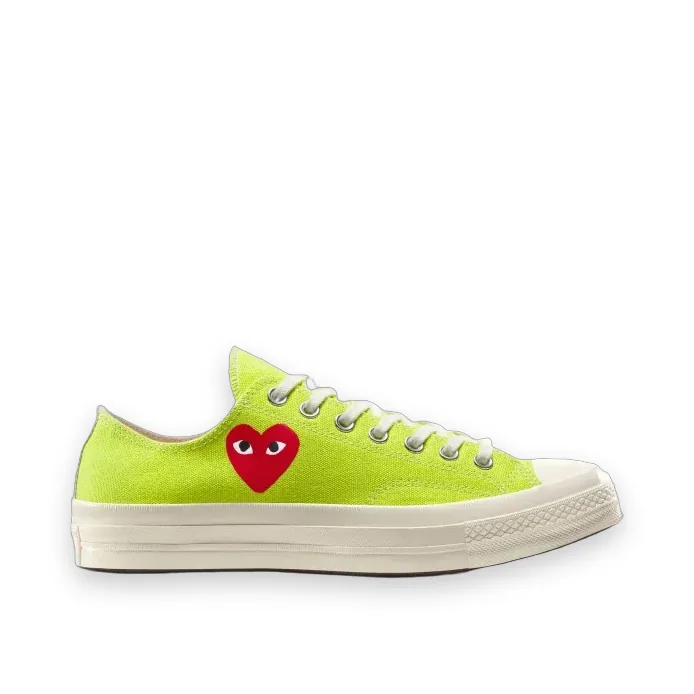 CDG Converse Low Top (Lime Green) 1