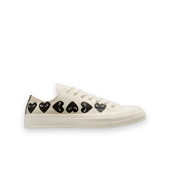 CDG Converse Multi Hearts Low Top - White 1