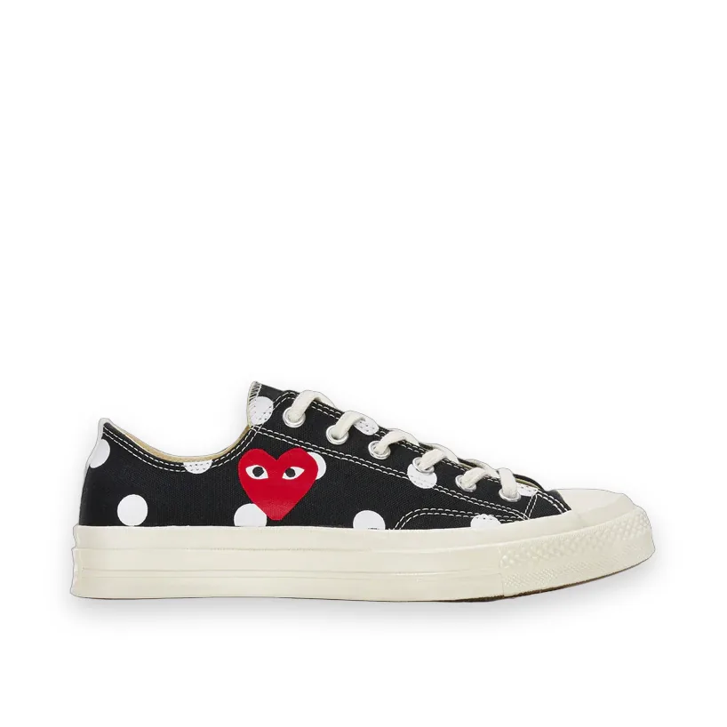CDG Play Converse Polka Dot Red Heart Chuck Taylor All Star '70 Low Sneakers 1