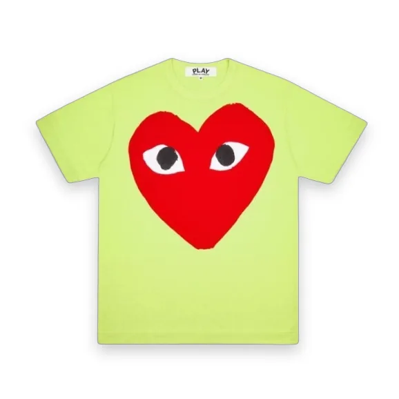CDG Play Red Heart Screenprint Spring T-Shirt 1