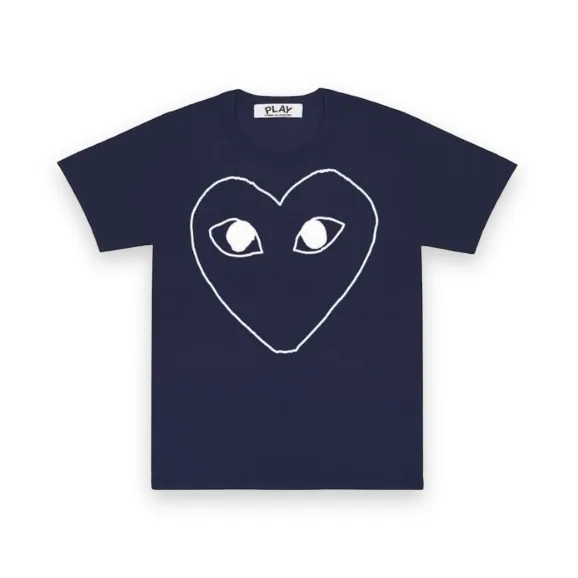 CDG Play T-Shirt Heart Outline 1