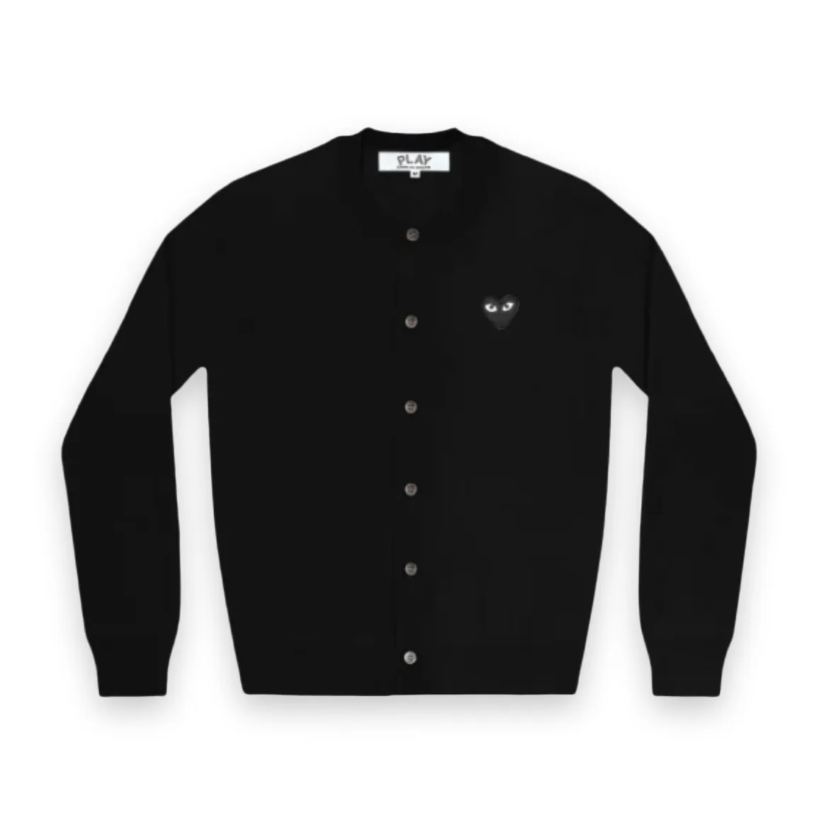 CDG PLAY Women's Black Heart Cardigan Black 1