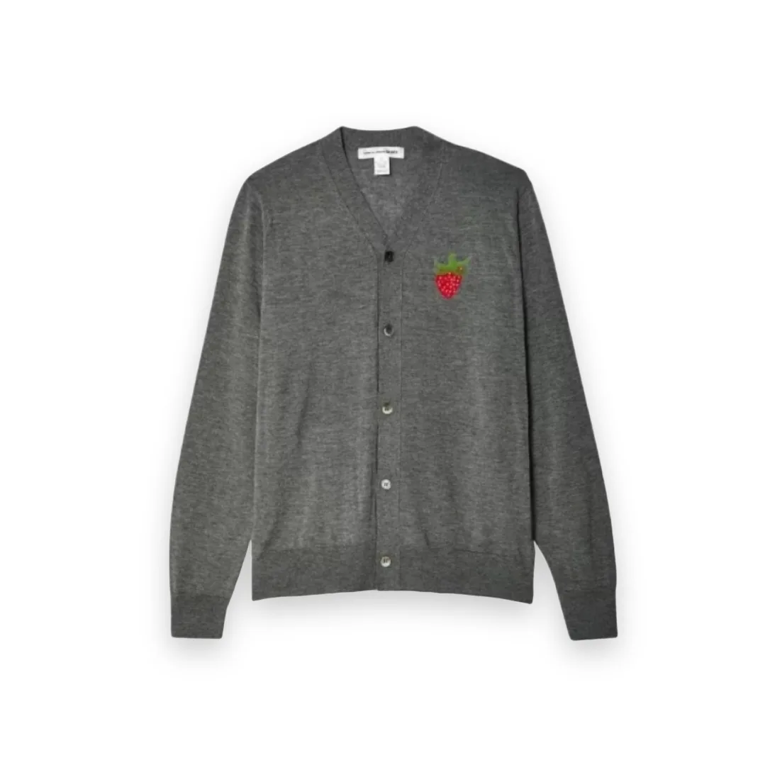 CDG SHIRT x Brett Westfall Grey Strawberry Cardigan 1