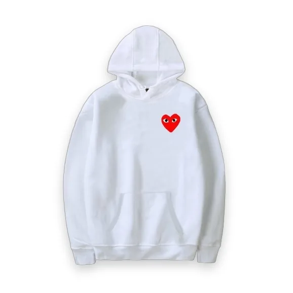 CDG Small Heart Pullover Hoodie 1