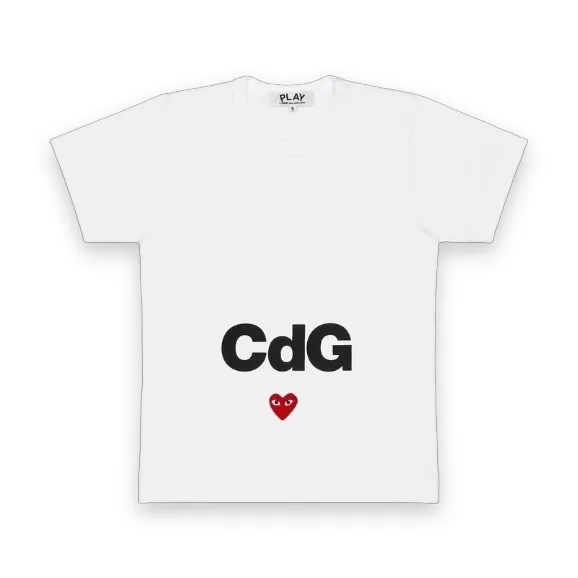 Comme Des Garcons CDG Play Mini Heart White T-Shirt 1