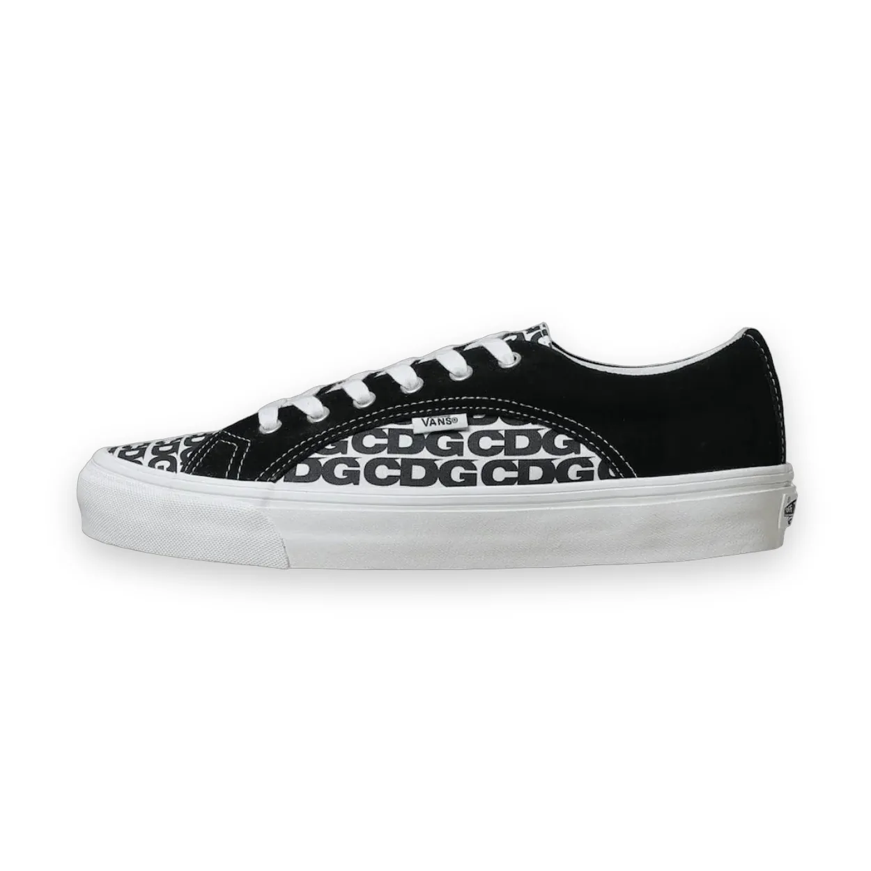 Comme Des Garcons CDG x Vans Canvas Low Top Sneakers Black & White 1