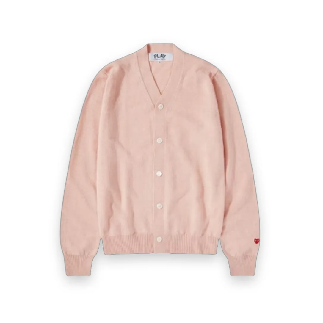 Comme Des Garcons Cream Lambswool V-Neck Cardigan Unisex 1