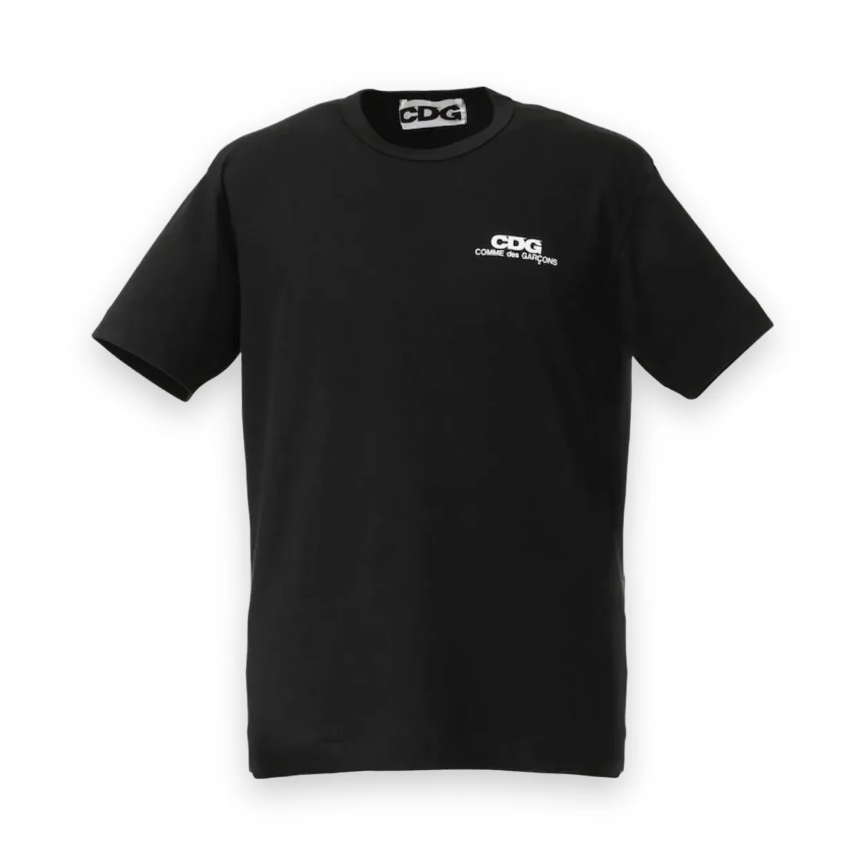 Comme Des Garcons Front Logo Black T-Shirt 1