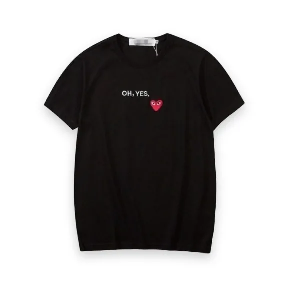 Comme Des Garcons Oh Yes Black T-Shirt 1