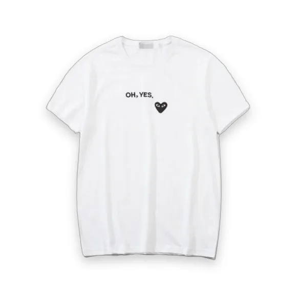 Comme Des Garcons Oh Yes White T-Shirt 1