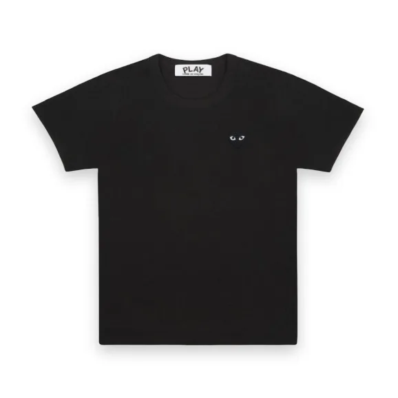 Comme des Garcons Play Basic T-Shirt - Black Emblem 1