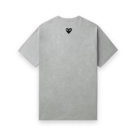 Comme des Garcons PLAY Heart Emblem Grey Tee 1