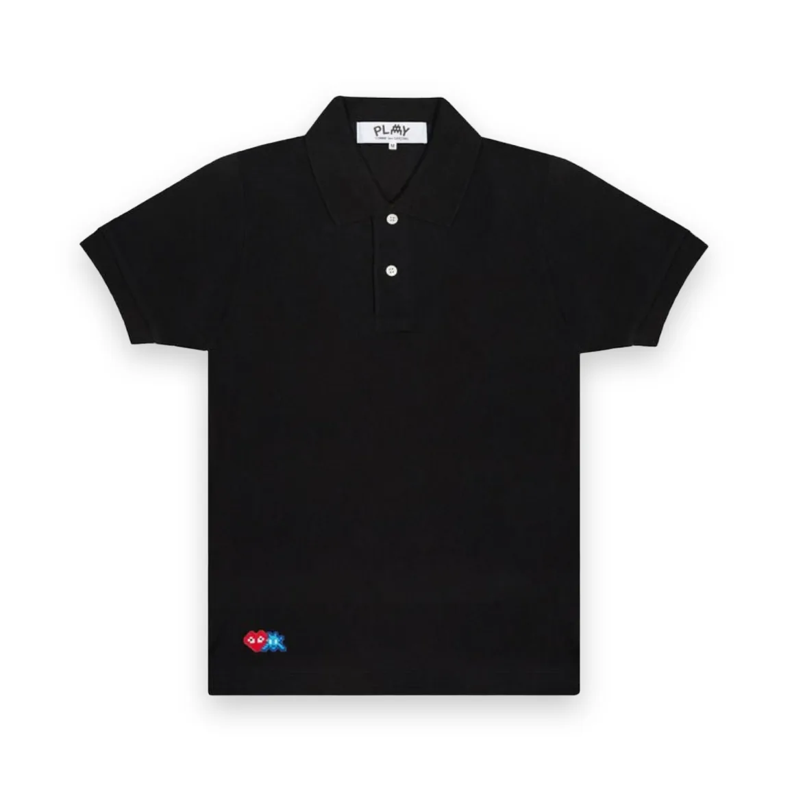 Comme des Garcons PLAY Invader Heart Polo Shirt Black 1