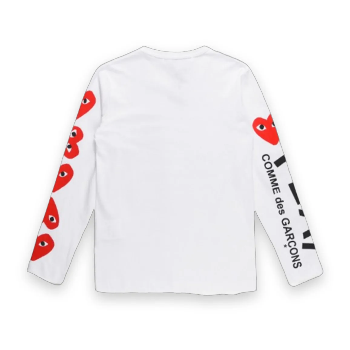 Comme des Garcons PLAY Multi Red Heart Sleeve Long Sleeve 1