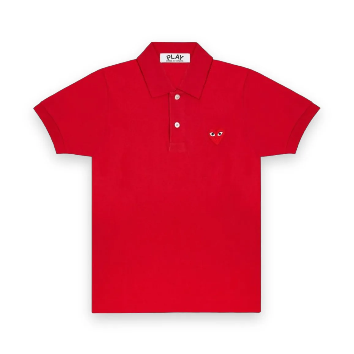 Comme des Garcons PLAY Red Heart Polo Shirt Red 1