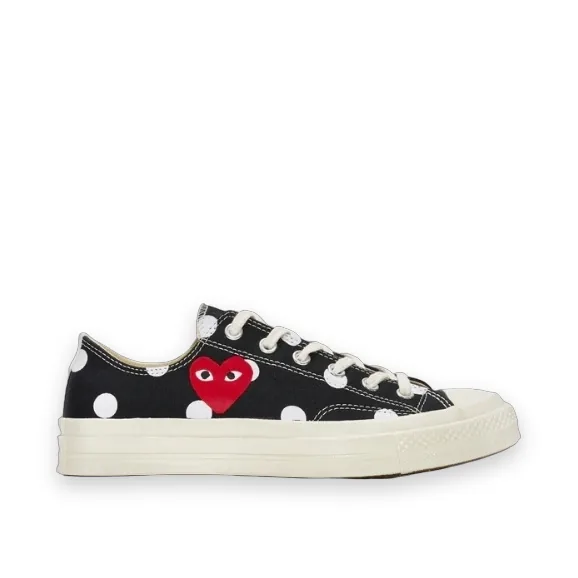 Comme des Garcons PLAY x Converse Chuck Taylor All Star 70 Ox Polka Dot Black 1