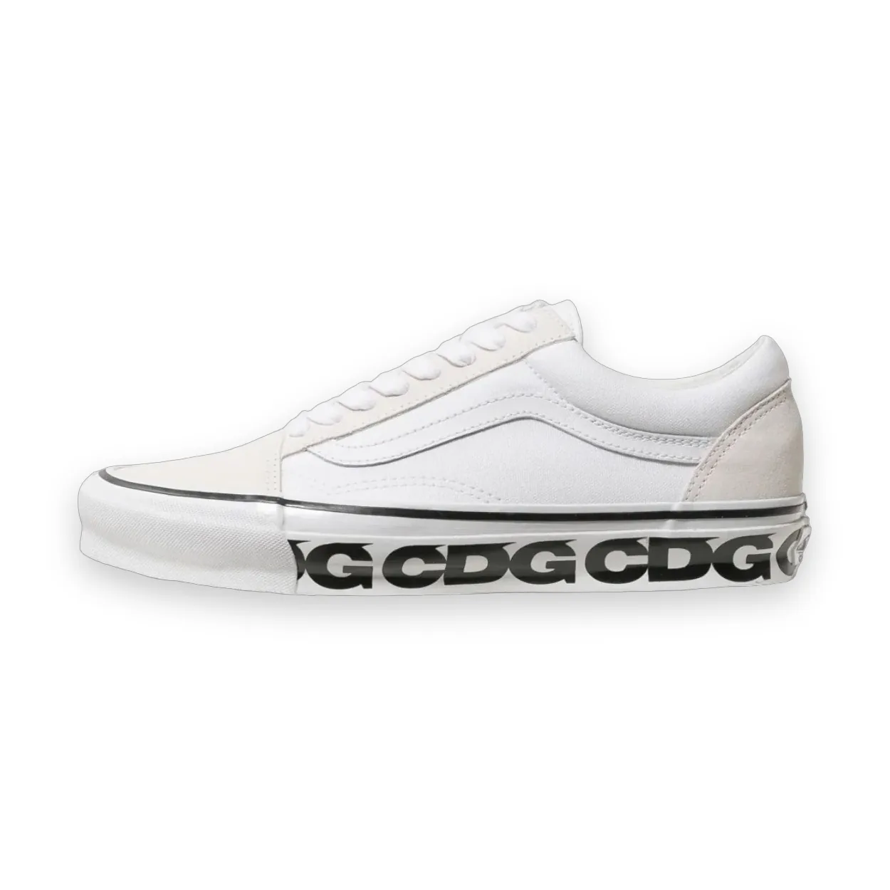 Comme Des Garcons Vans White Midsole Logo Sneakers 1