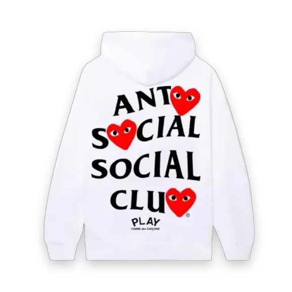 COMME des GARCONS x ASSC White Hoodie 1