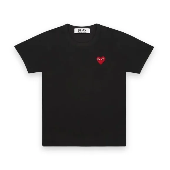 Play Basic Black T-Shirt Red Emblem 1