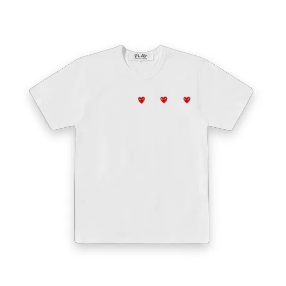 Play Multi Red Heart T-Shirt White 1