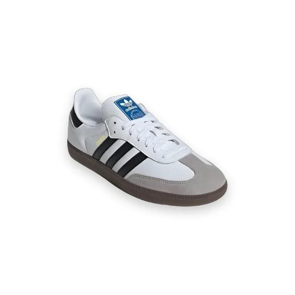 Women CDG x Adidas Samba Golf Shoes White/Black 1